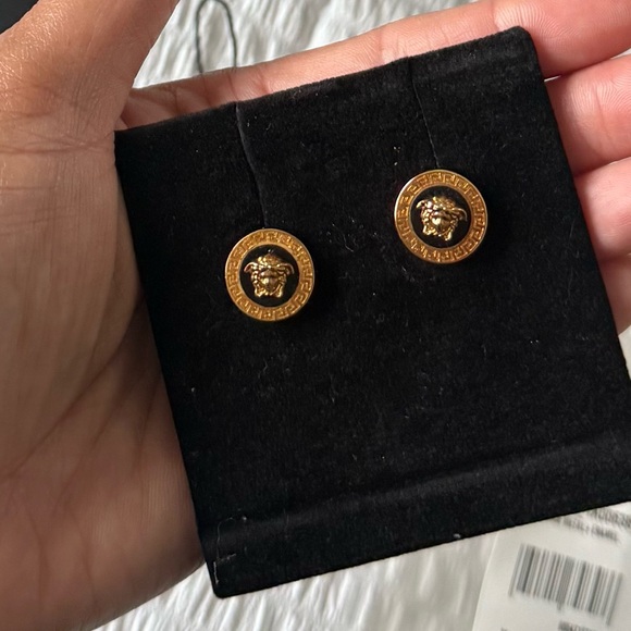 Authentic Versace Medusa Head Stud Earrings - Picture 4 of 15